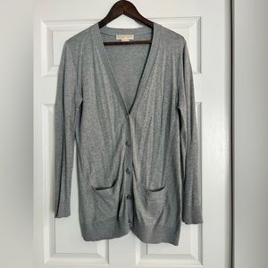 MICHAEL Michael Kors Gray Boyfriend Cardigan - Medium